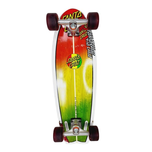 Vintage Santa Cruz Landshark Skateboard Cruiser Road Rider Wheels Bullet Trucks - Picture 6 of 6